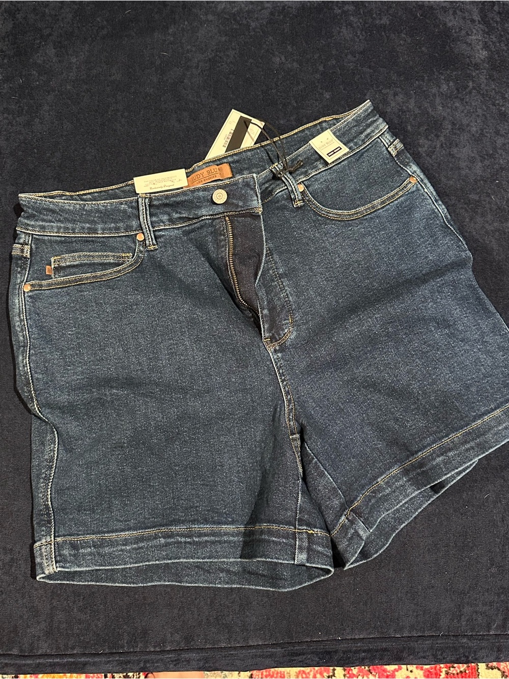 Judy Blue Indigo High-Rise Denim Shorts